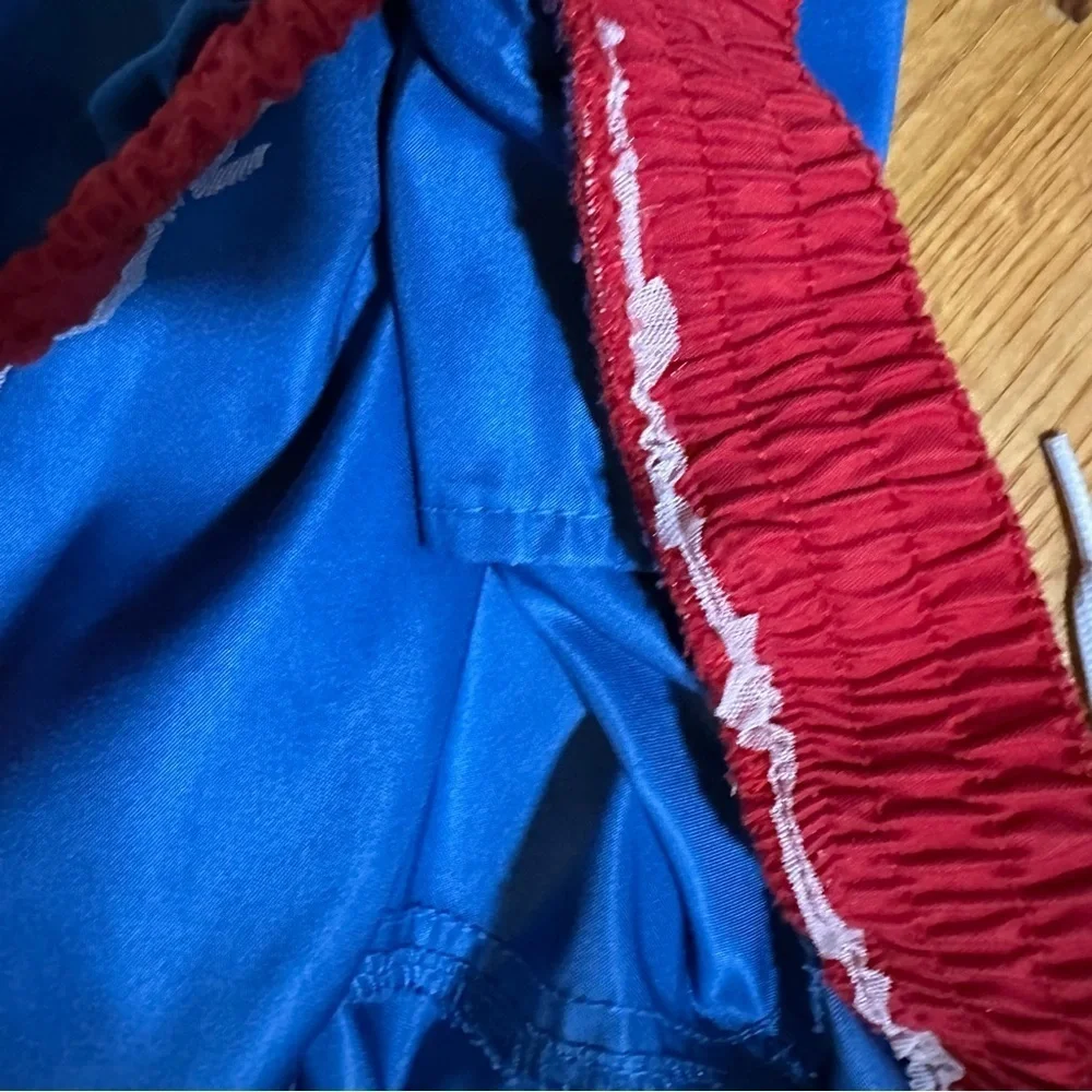 Chubbies Mens Swim Shorts Medium Blue Red No Lining Made in USA Patriotic (f6